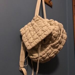 Mini puffer backpack